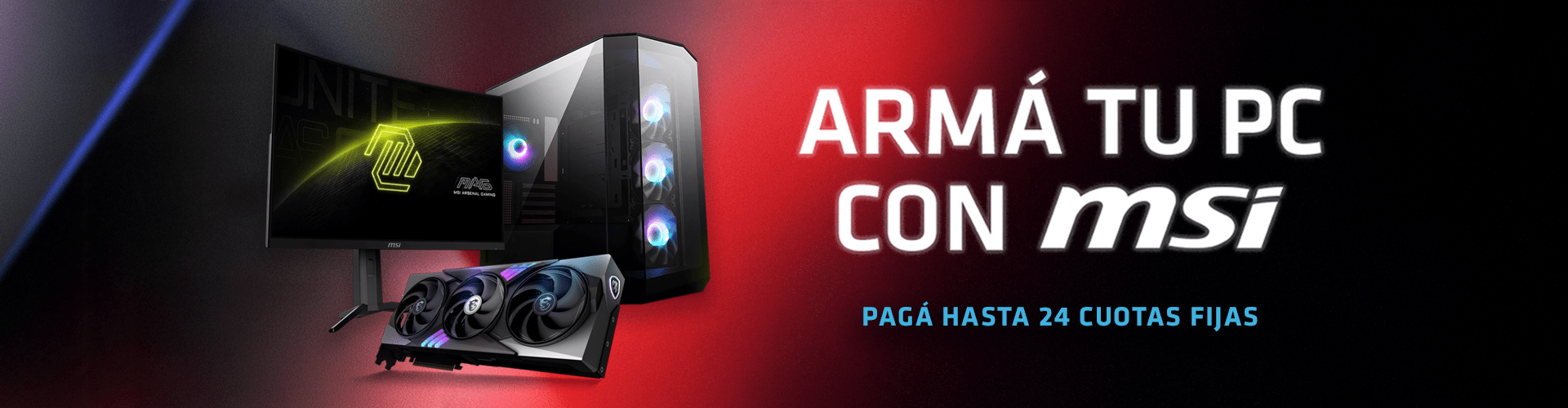 12 cuotas sin interés en productos MSI