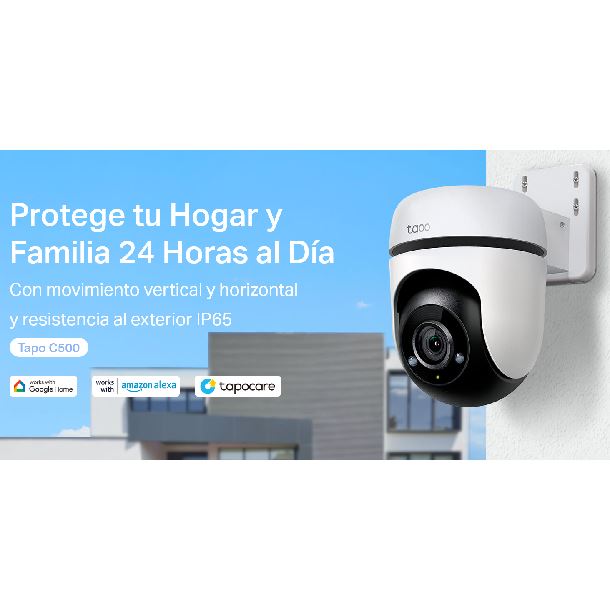 CCTV Cámara IP interior Tp-Link Tapo mov. remoto c/celular Día/Noche Wifi  Alarma