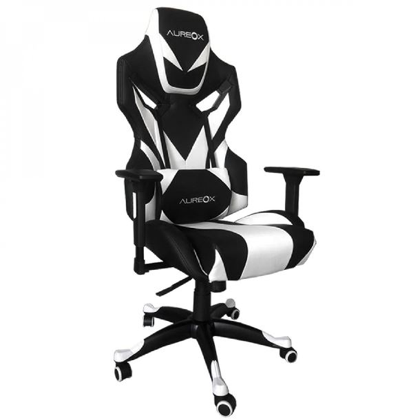 Silla gamer R-design Blanco y Negro 