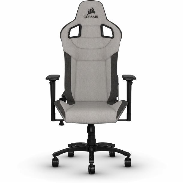 silla-gamer-corsair-t3-rush-gris-carbon-ergonomica-reclinable