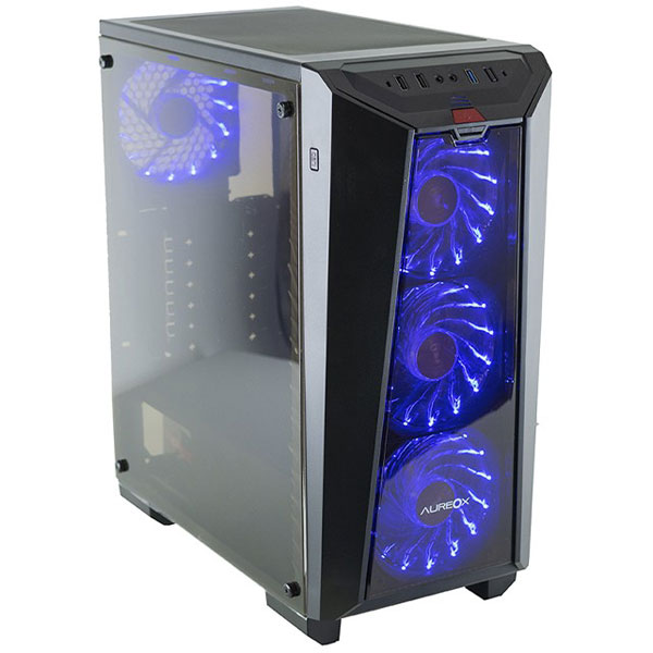 GABINETE GAMEMAX H602-WB 1 FAN VERDE - Styletec