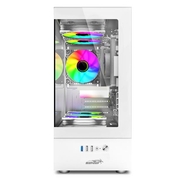 gabinete-sentey-h10-argb-white-vidrio-lateral-y-frontal-5-coolers-argb