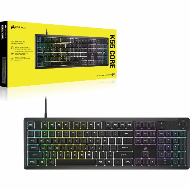 teclado-mecanico-corsair-k55-core-rgb-rubberdome