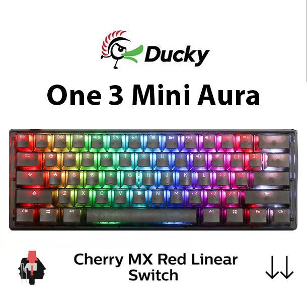 teclado-mecanico-ducky-one-3-mini-aura-rgb-hotswap-clear-cherry-mx-red