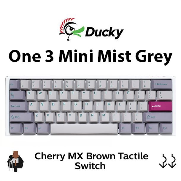 teclado-mecanico-ducky-one-3-mini-mist-grey-rgb-hotswap-cherry-mx-brown-espanol