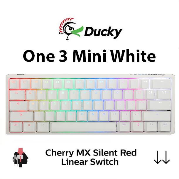 teclado-mecanico-ducky-one-3-mini-white-rgb-hotswap-cherry-silent-red