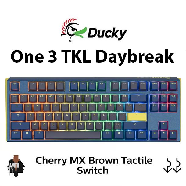 teclado-mecanico-ducky-one-3-tkl-daybreak-rgb-cherry-mx-brown-double-shot-pbt