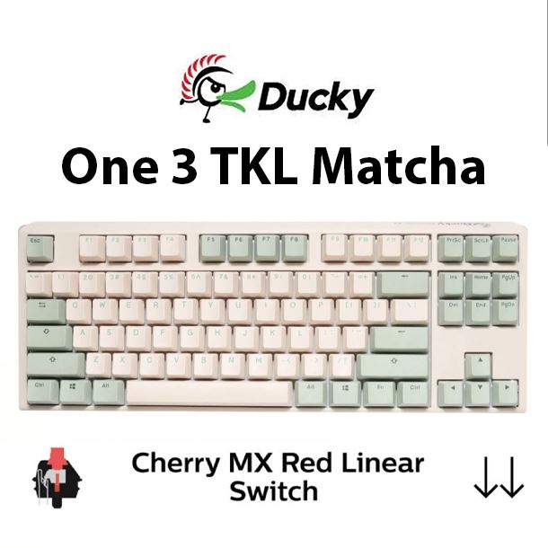 teclado-mecanico-ducky-one-3-tkl-matcha-cherry-mx-red-double-shot-pbt-espanol