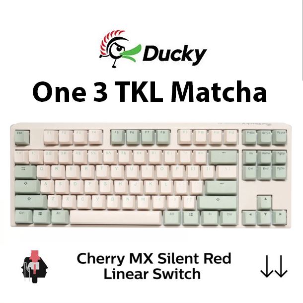 teclado-mecanico-ducky-one-3-tkl-matcha-cherry-silent-red-double-shot-pbt-espanol