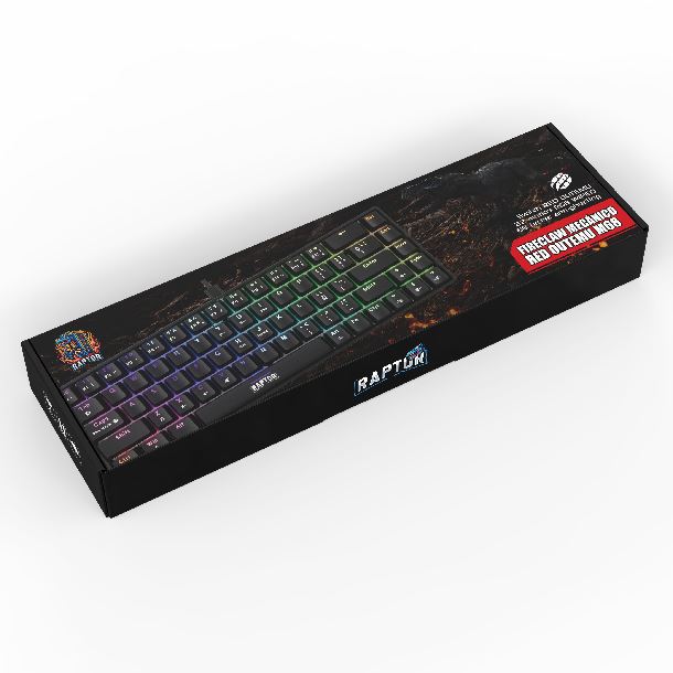 teclado-mecanico-raptor-fireclaw-m68-switch-red-outemu